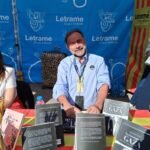 Francesco Cerri presentó La Rosa Negra de Gaza en Sant Jordi 2025 junto a la Editorial Letrame