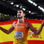 Quique Llopis consigue la medalla de plata en 60 metros vallas en el Mundial de atletismo